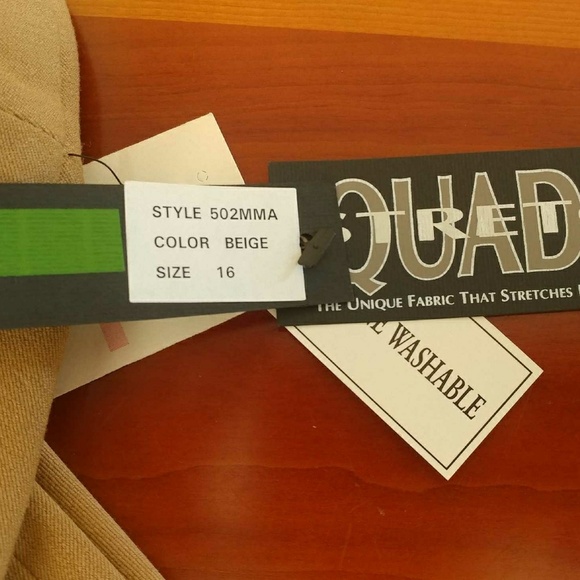 Beige trouser bootcut pants - Picture 4 of 4